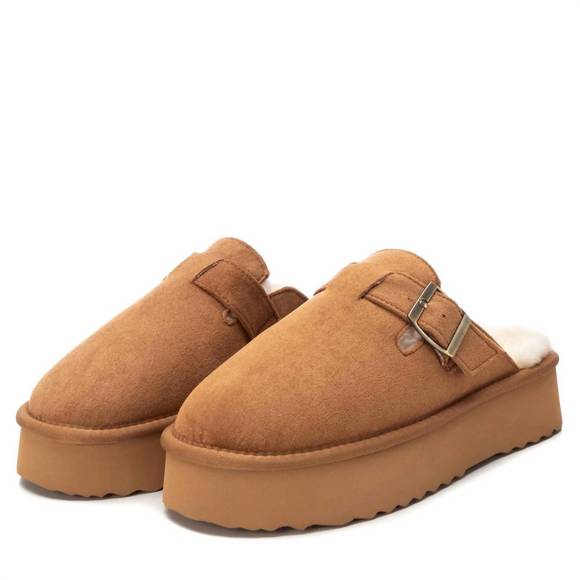 NEW XTI women's winter clogs in camel - Picture 4 of 5